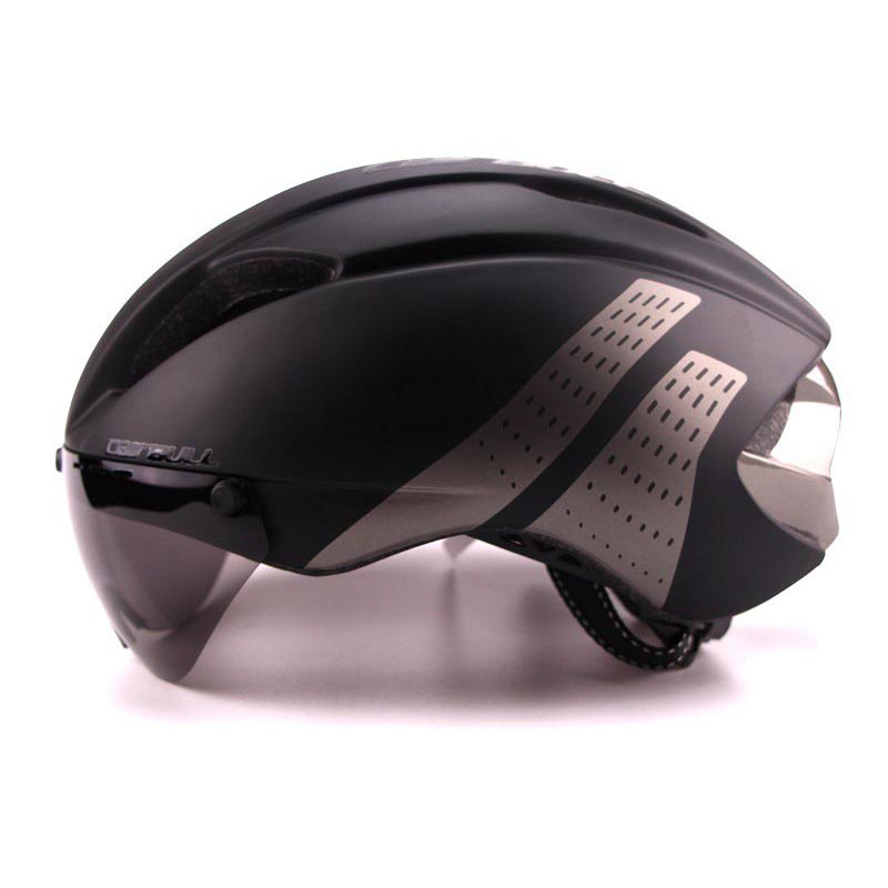 CAIRBULL Helm Sepeda Magnetic Visor Removable Lens - Size L - Black/Gray