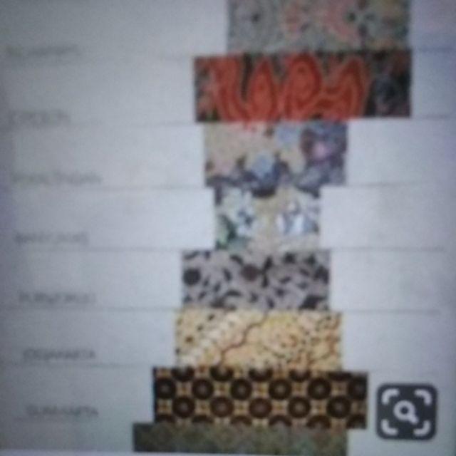 Tunik Kombi Salur Wedda Atasan Baju Batik Wanita Modern