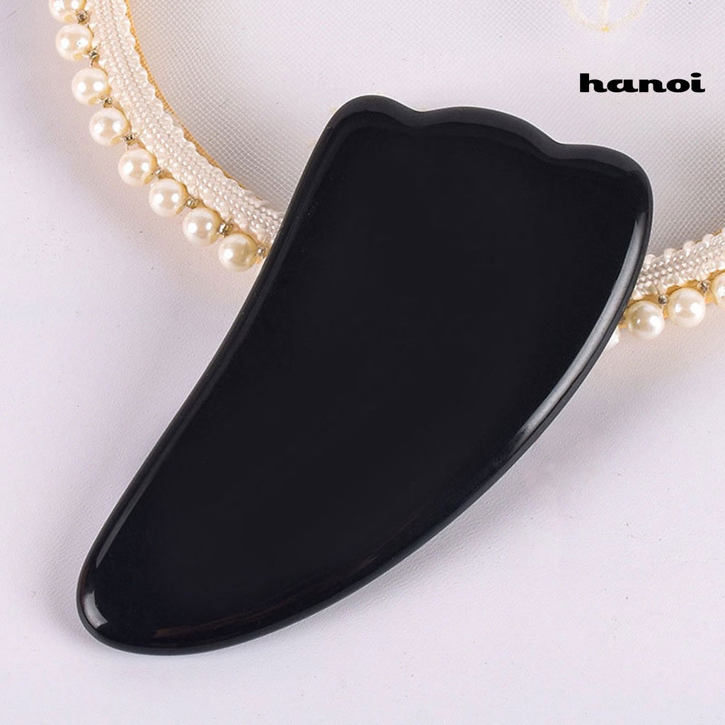 HQTM_Guasha Tool Heart-Shaped Prevent Wrinkle Black Black Wrinkle Reducing Guasha Stone for Unisex