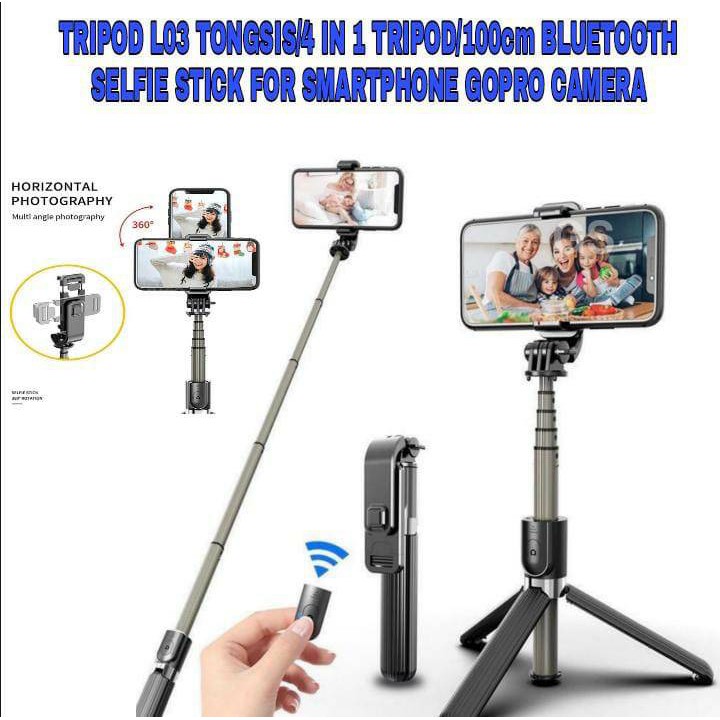 Paket mix Tripod L03 Tripod  K10 Selfie  Wireless bluetooth Tripod  330A Weifeng Tripod 3110 Weifeng