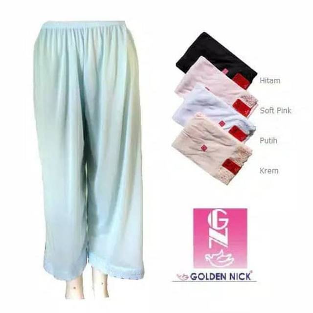 Daleman Celana Wanita Androk Model Kulot Dalaman Muslim Celana Panjang Bahan Katun Golden Nick