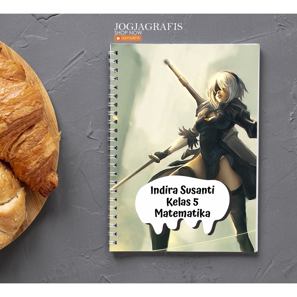 

Notebook Anime HERO A5 Custom Desain / BUKU TULIS CUSTOM / bloknot Spiral / Buku tulis anak