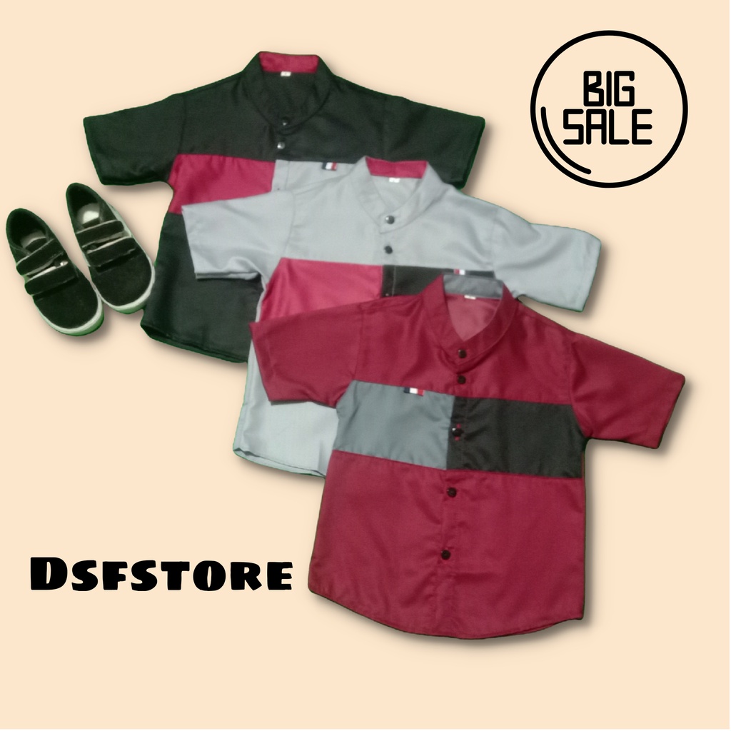 atasan anak laki-laki baju kombinasi anak kemeja anak laki-laki pakaian anak laki-laki baju kemeja t