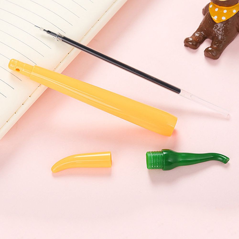 Plastic Hammer Shape Students Black Ink Ballpoint Pen Ball Pens Stationery 2Pcs