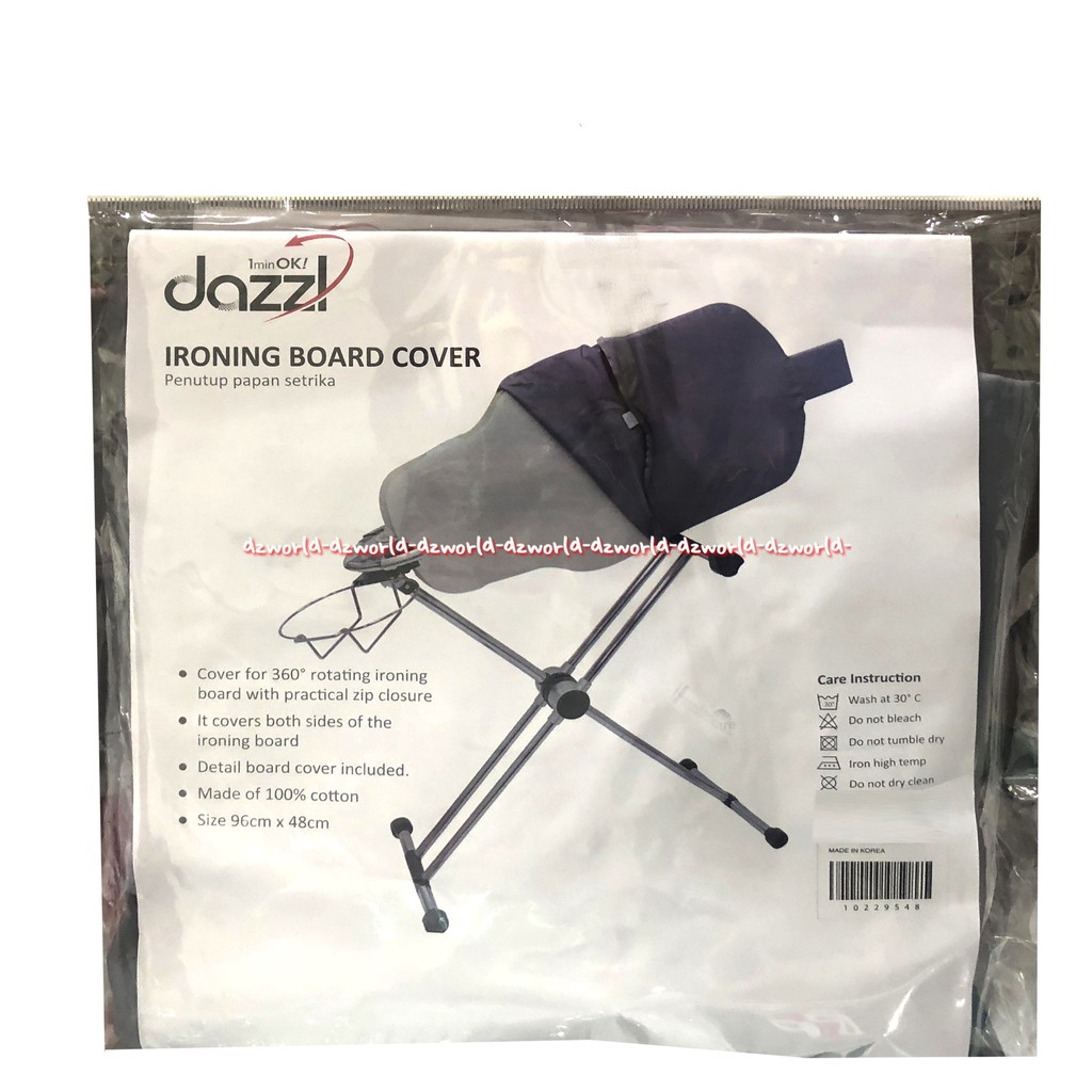 Dazzl Ironing Board Cover Sarung Penutup Papan Setrika 96x48cm