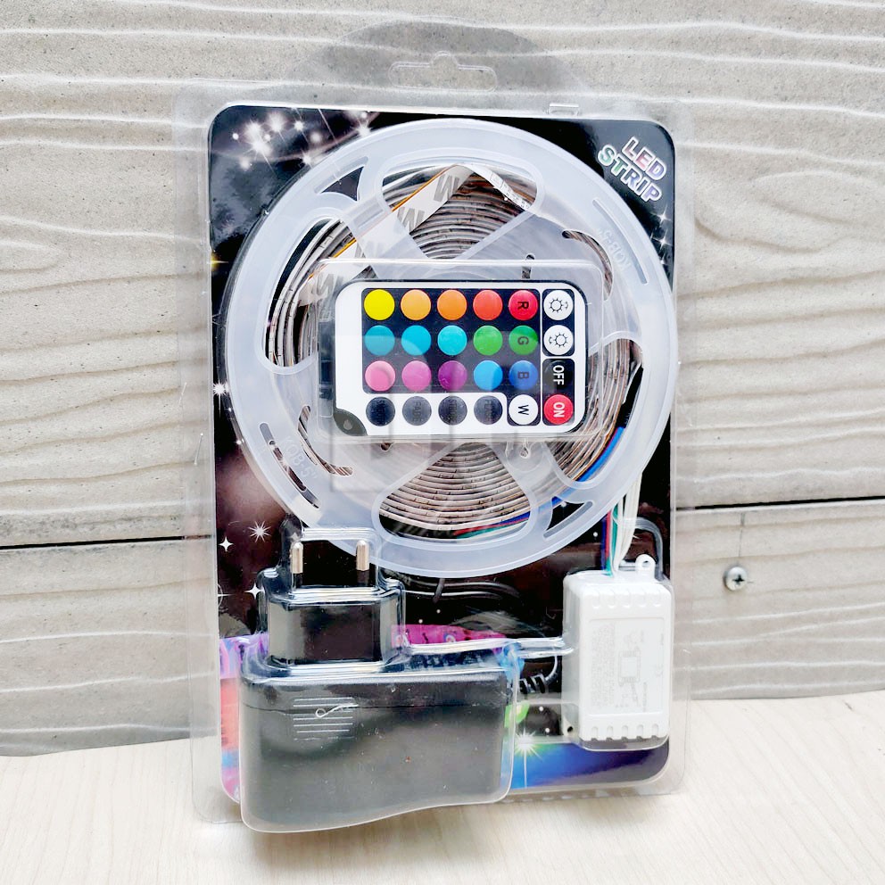 LAMPU LED TIKTOK 5M 10M RGB KAMAR ANAK BISA GANTI WARNA SESUAI MOOD + ADAPTOR + REMOTE + WATERPROOF