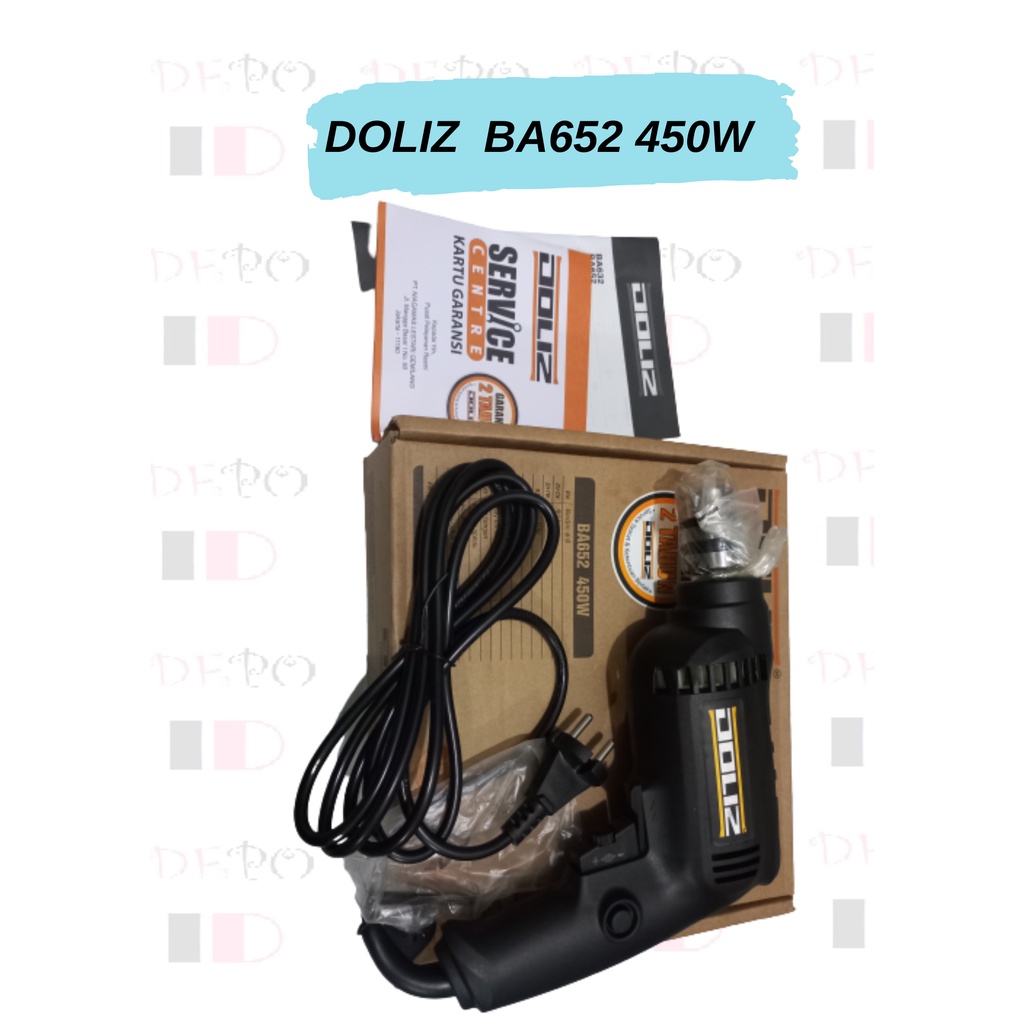 Bor Listrik Doliz BA 652 Drill 10 mm / Mesin Bor Tangan