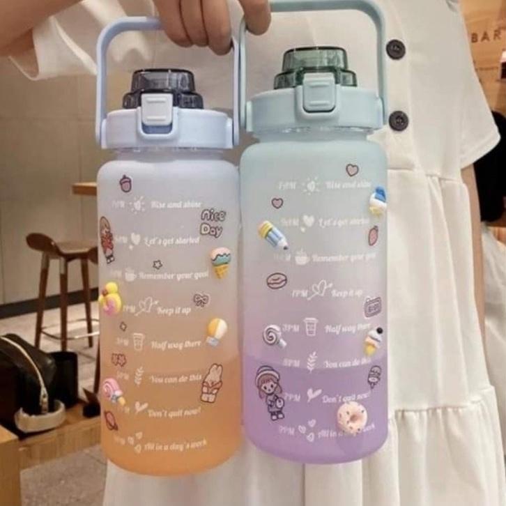(SALE) BOTOL VIRAL 2 LITER - BOTOL AIR - BOTOL ANAK-STICKER 2D+3D