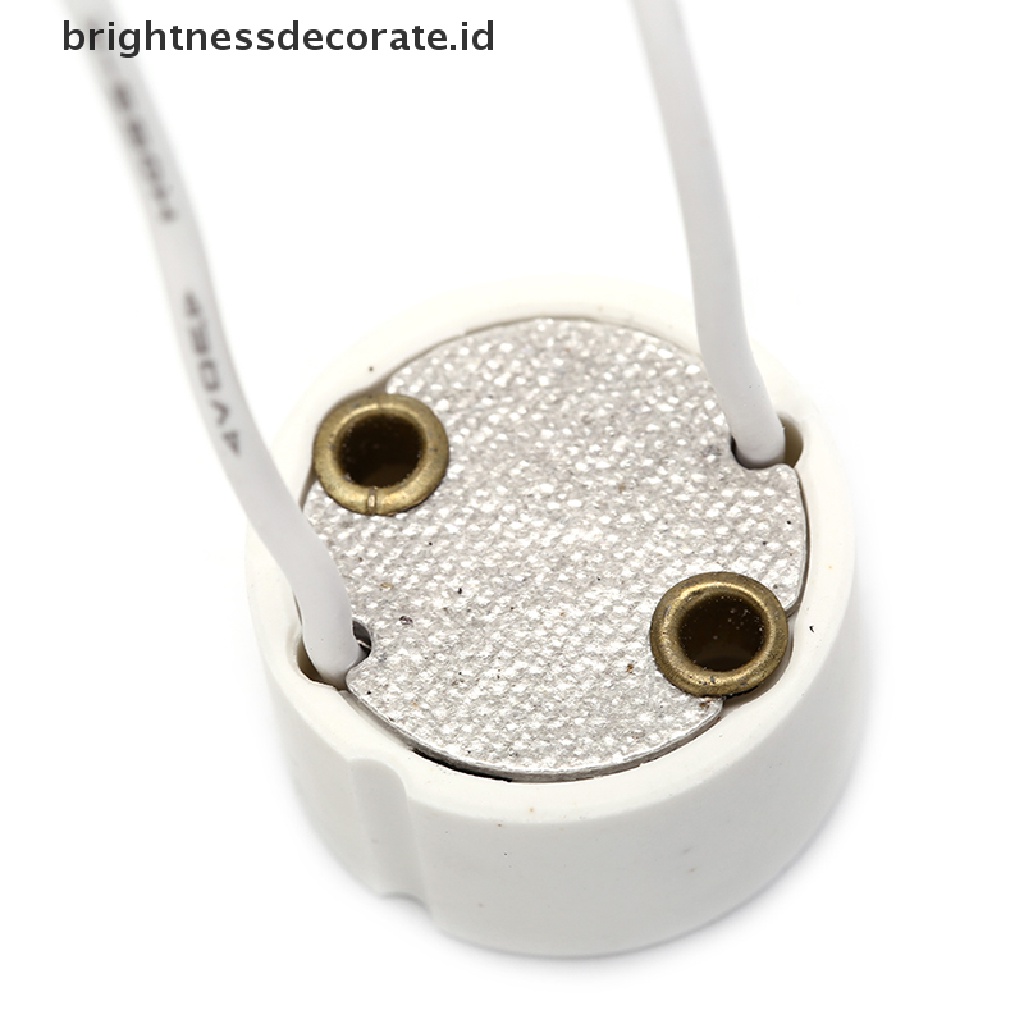 10pcs Soket Gu10 Untuk Lampu Strip Led Halogen Keramik