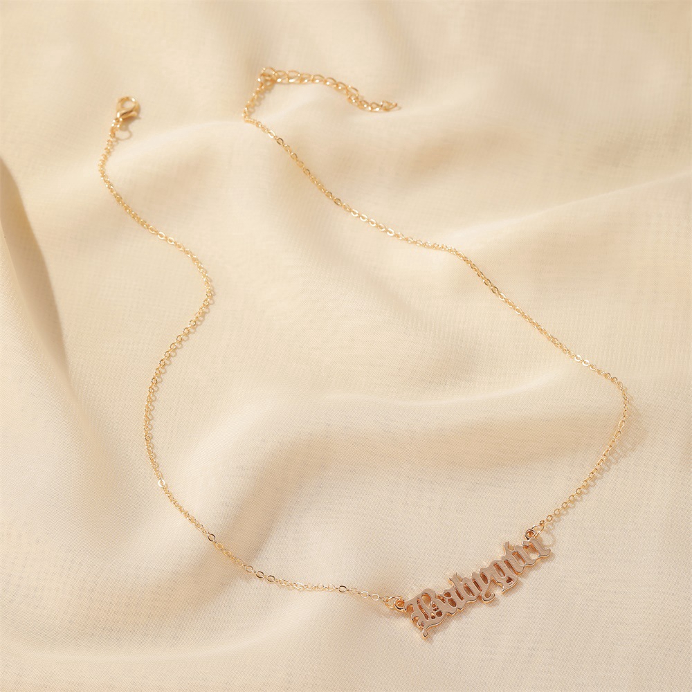 Kalung Babygirl Rantai Gold &amp; Silver Necklace Aksesoris Wanita