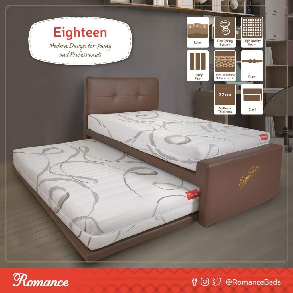 Matras/Springbed/Kasur/Bed Set/Full Set/Sorong 2 in 1 Romance Type Eighteen