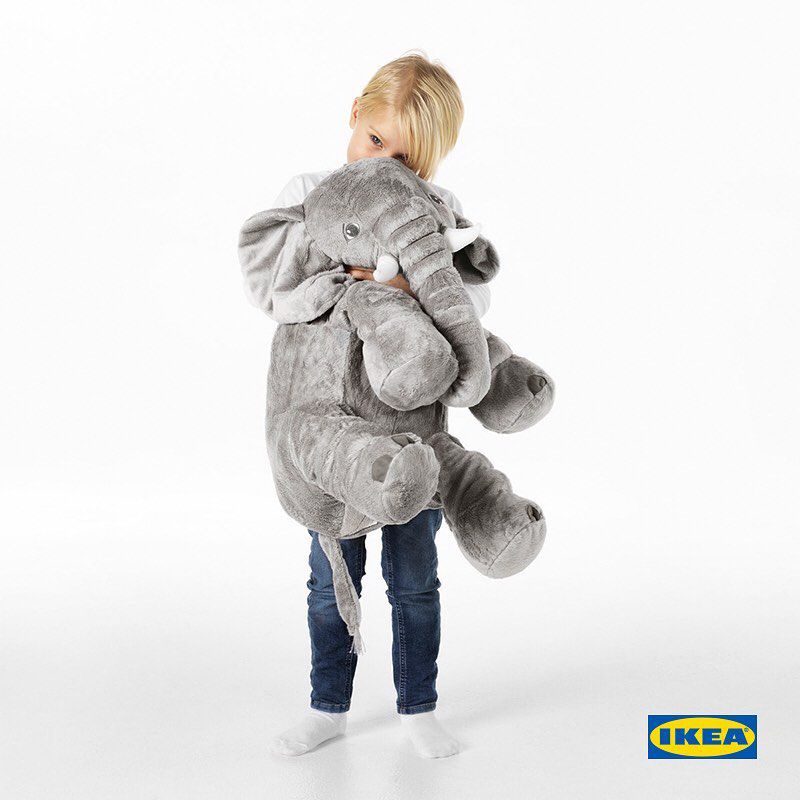 Boneka GAJAH JUMBO IKEA||Boneka Bantal JATTESTOR IKEA||Bantal Tidur Anak EMPUK