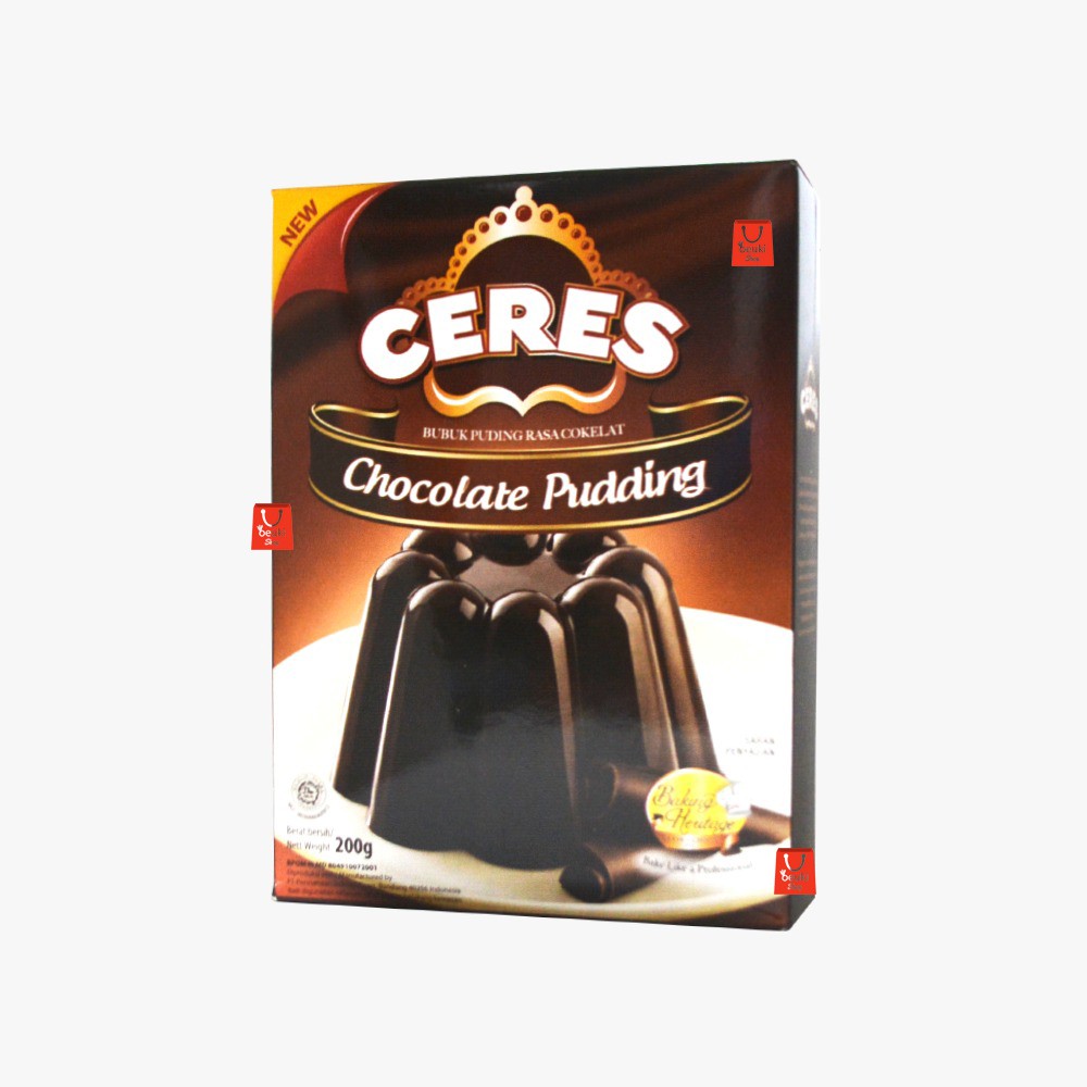 

Ceres Chocolate Pudding Baking Heritage Bubuk Puding Rasa Coklat Kemasan Box - 200gr