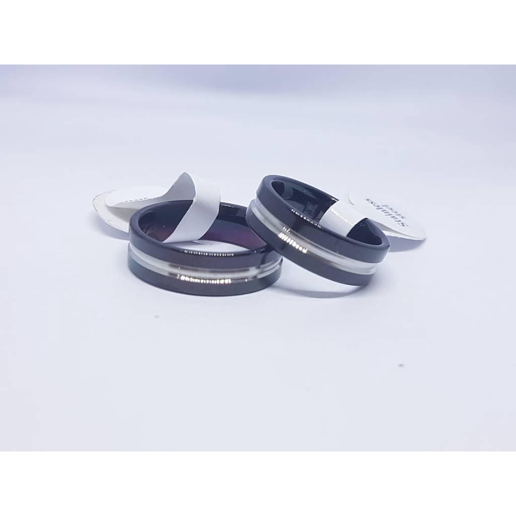 Cincin Couple Titanium ANTI KARAT SELAMANYA PGM CT118 (SATUAN)