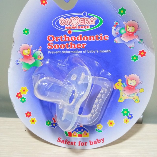 Empeng Gepeng Bayi Camera Ba Soother Orthodontic Full Silicone Indonesia
