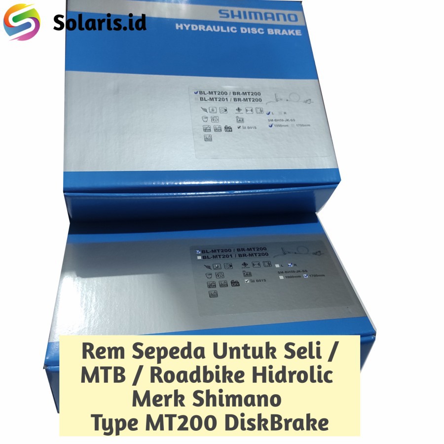 Rem Sepeda hidrolic Shimano MT200 DiscBrake for Seli MTB Roadbike
