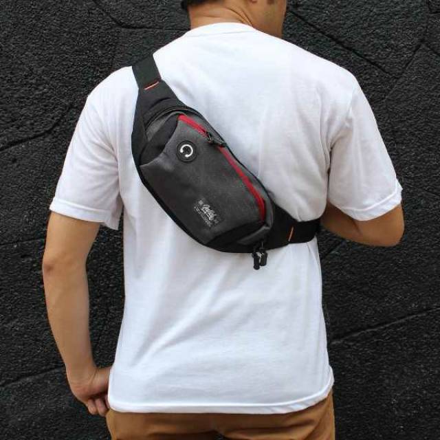 ARGL Tas Selempang Waistbag Pria Kecil Tas Pinggang Cowok Distro Casual Simpel