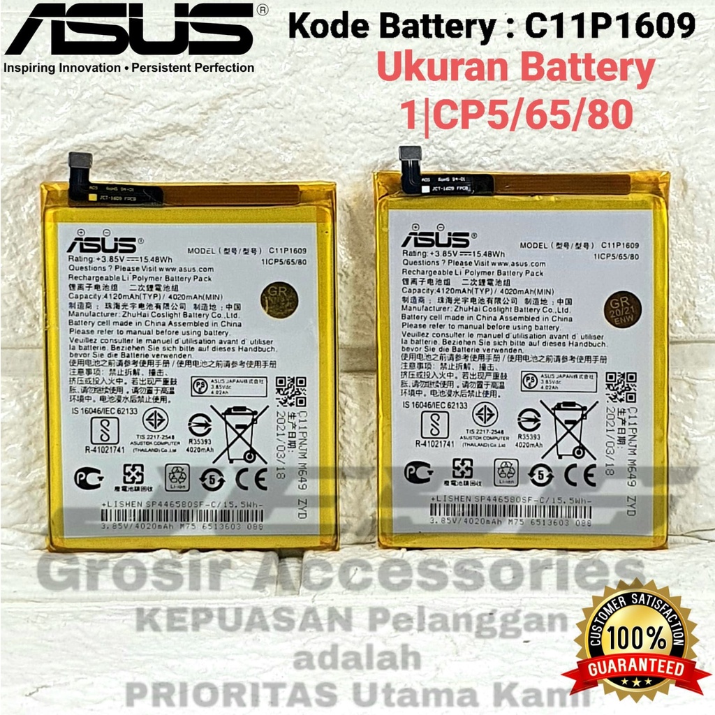 Baterai ASUS Zenfone 4 Max 5.2 Inchi - ZC520KL - X00HD Battery Original C11P1609