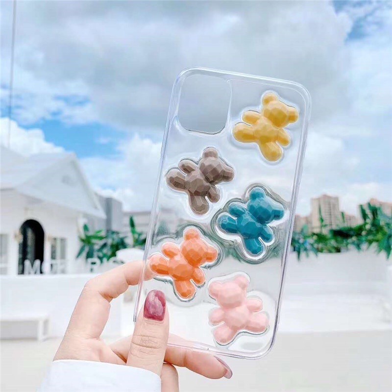 Bear 3D Case ALL PHONE TYPES! Samsung M51 M31 M21 M30s M30 M11 A11 M51 S20 FE Note 20 ultra 10 plus