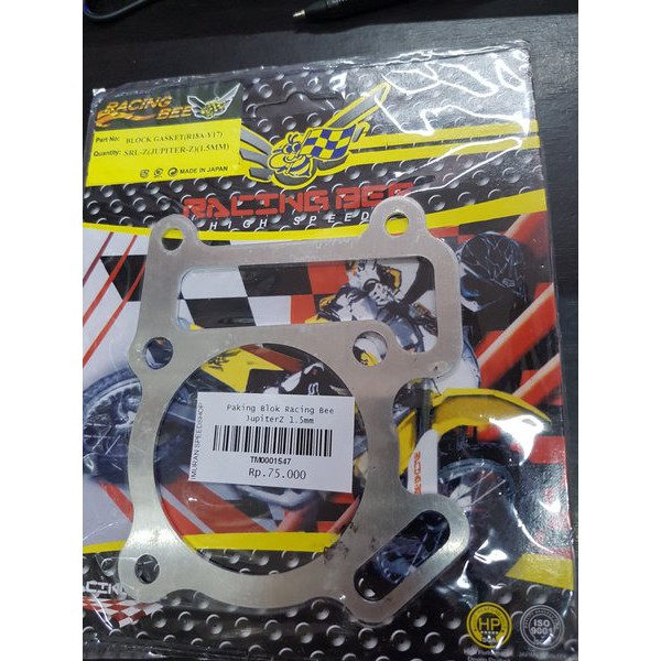 Paking Blok JupiterZ Alumunium tebal 1.5mm Racingbee RACING ORIGINAL ORI