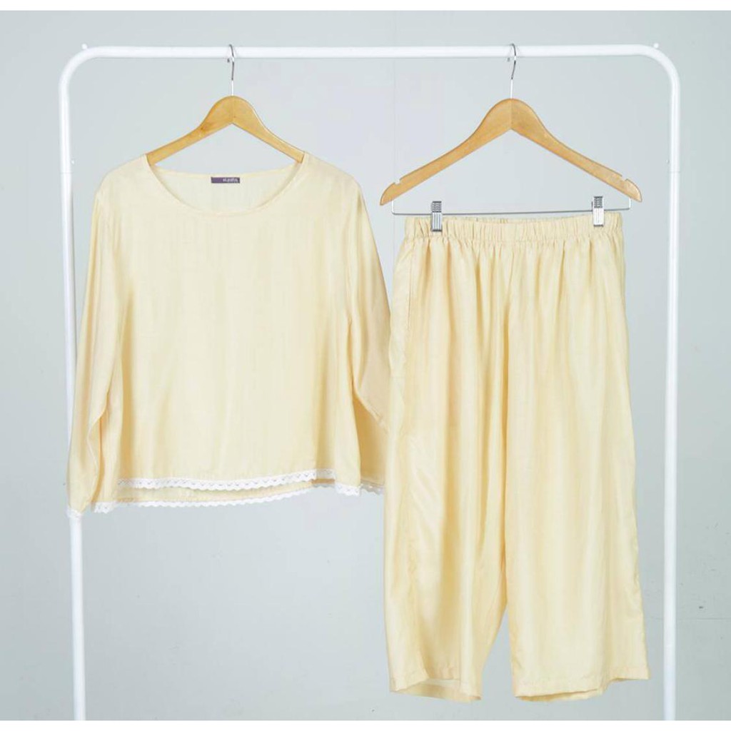 ONE SET | STELAN WANITA | BABY SET ELZATTA HOMEWARE KUNING