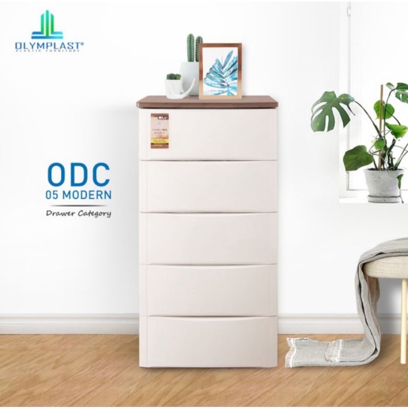 Lemari Plastik Rak Kabinet Susun 5 Olymplast ODC 05 Drawer Cabinet