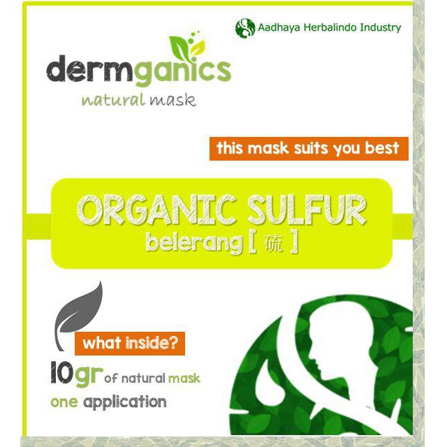 Dermganics Masker Belerang Sachet Shopee Indonesia