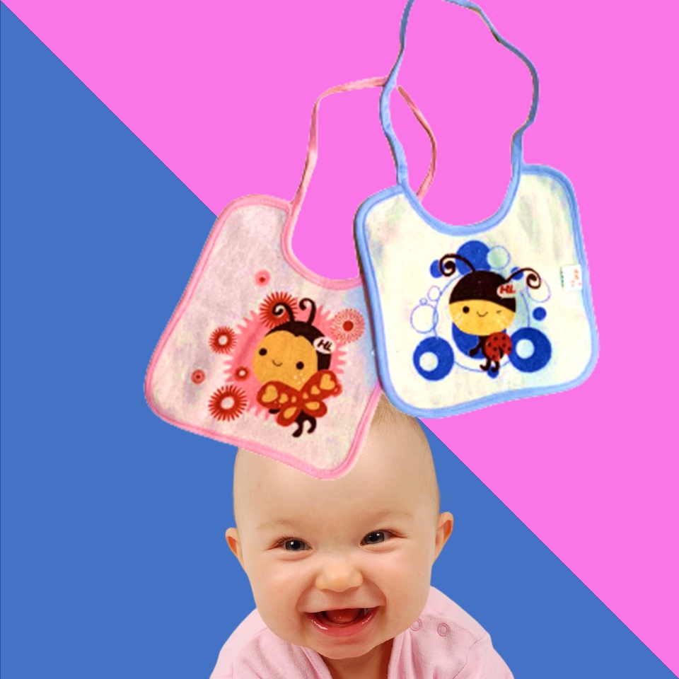 Celemek Makan Bayi / Slabber bayi /Celemek bayi /baby bibs