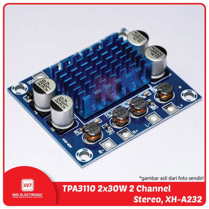 TPA3110 XH-A232 2x30W 2 Channel Digital Stereo Amplifier Board DC 8-26V 3A