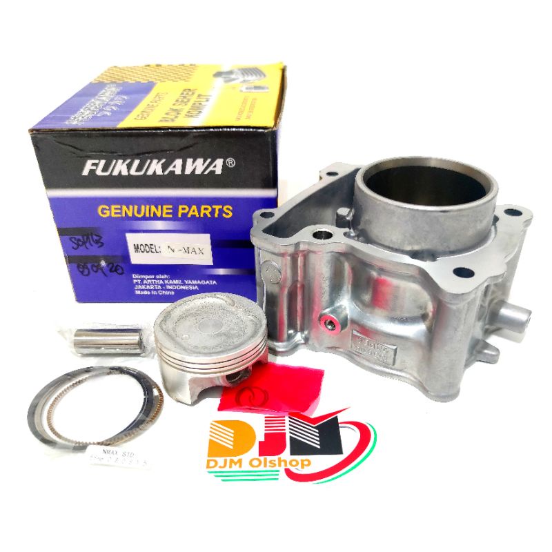 Fukukawa Paket Blok Seher Komplit Piston Kit Vixion 3C1 Jupiter Mx Jupiter Z Mio-Nuovo Beat Karbu Vario Karbu Vario125-150 Spin125 Supra Fit New Grand-Supra Mio J Mio M3 Xeon Rc Vega ZR Karisma Satria Fu150 Rxking  Bonus Paking TOP SET