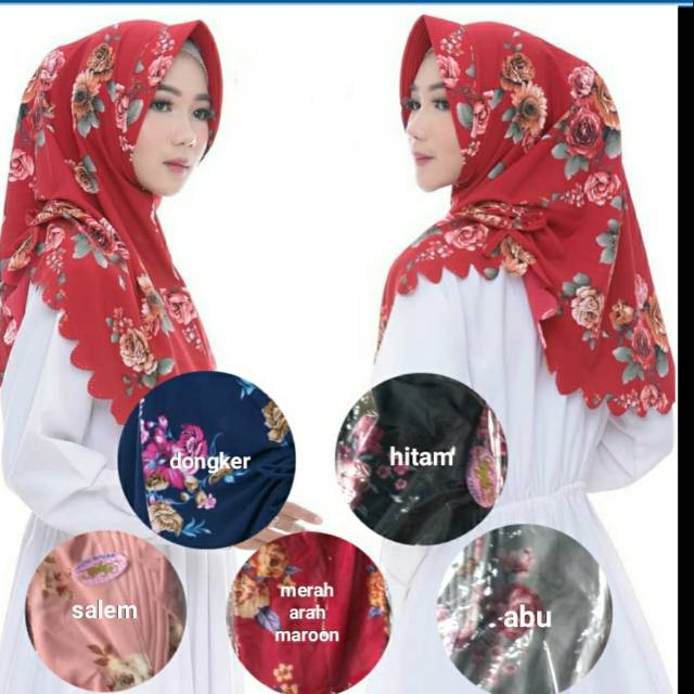 JILBAB INSTAN MOTIF