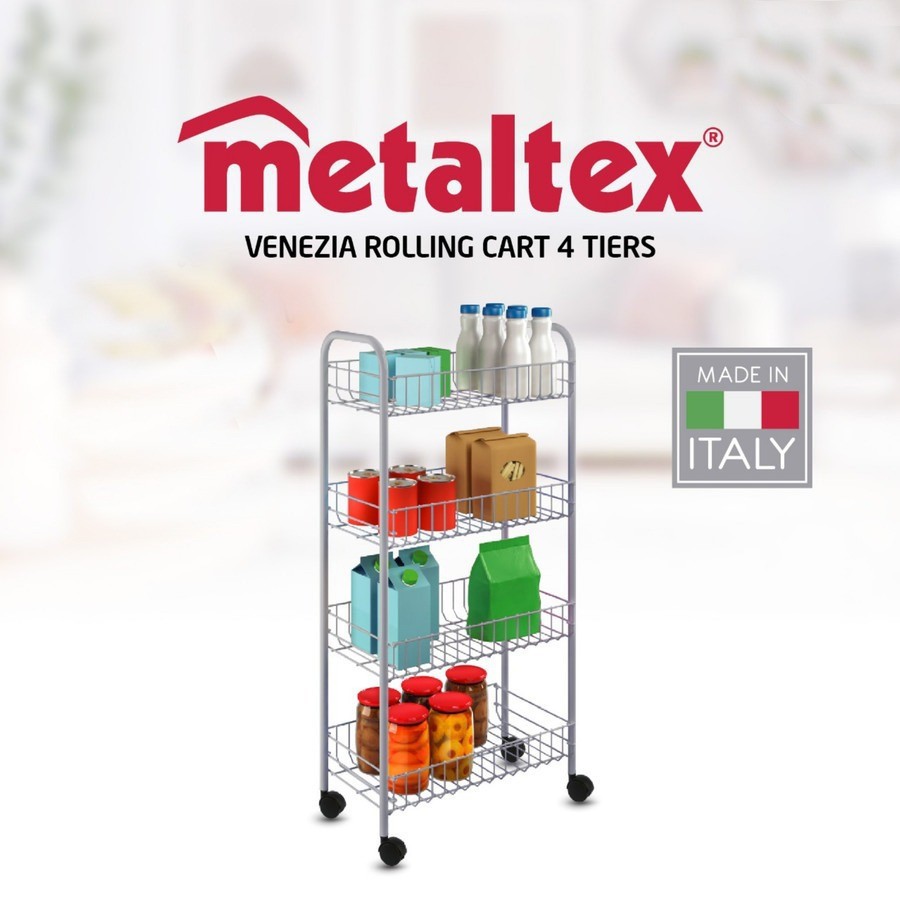 RAK DAPUR 4 SUSUN RAK SERBAGUNA METALTEX VENEZIA 4TIER RAK BERODA