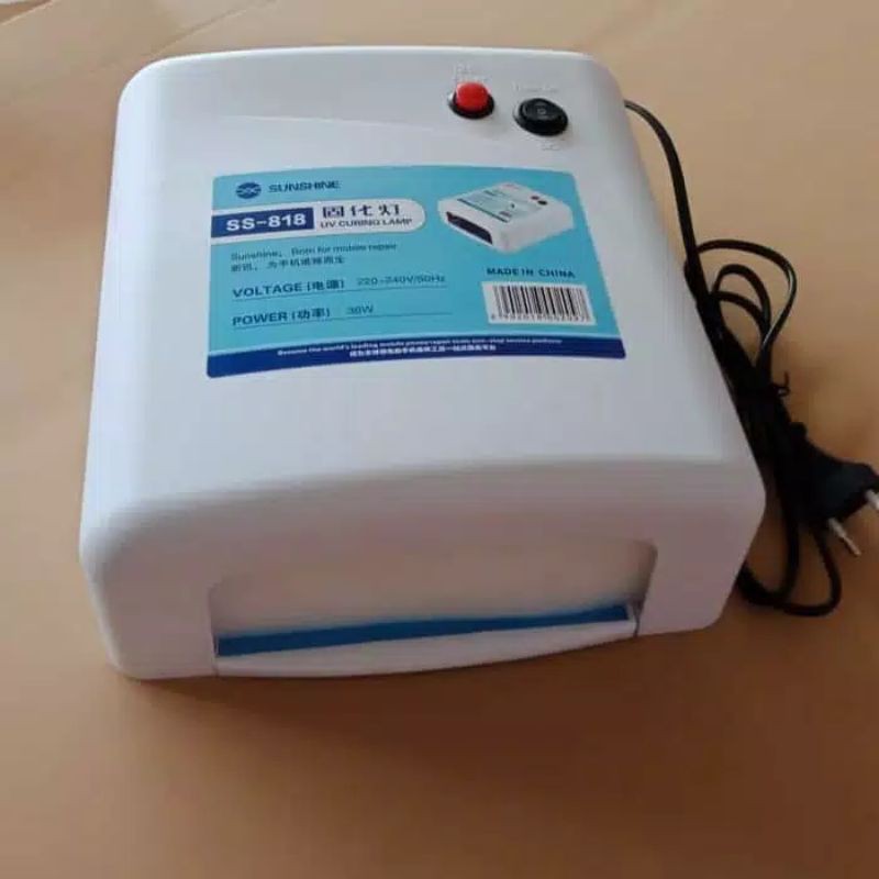 Lampu uv sunshine ss-818 pengering lem oca laminating lcd