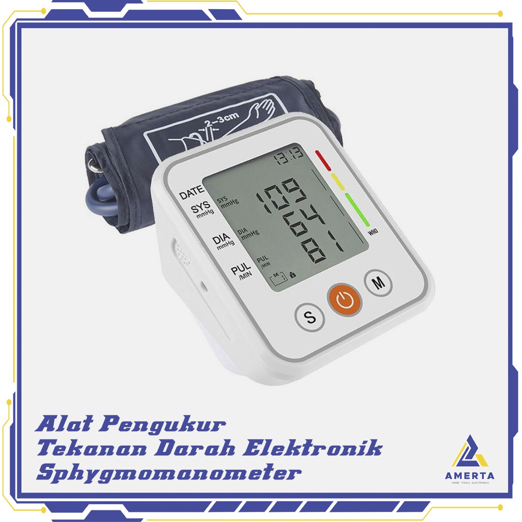 Pengukur Tekanan Darah Electronic Sphygmomanometer JZIKI White