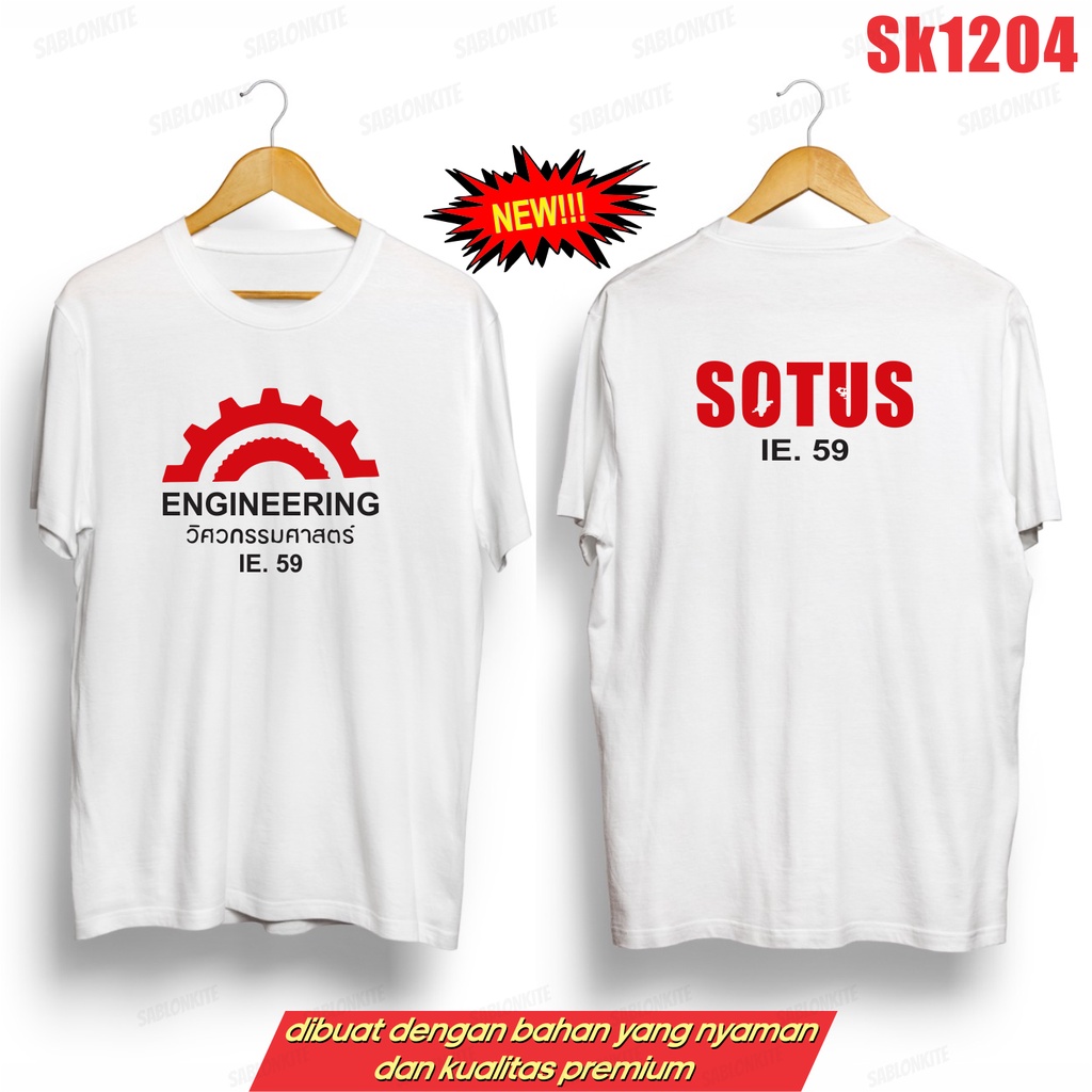 MURAH!!! KAOS SOTUS ENGINERING THAILAND SK1204 UNISEX