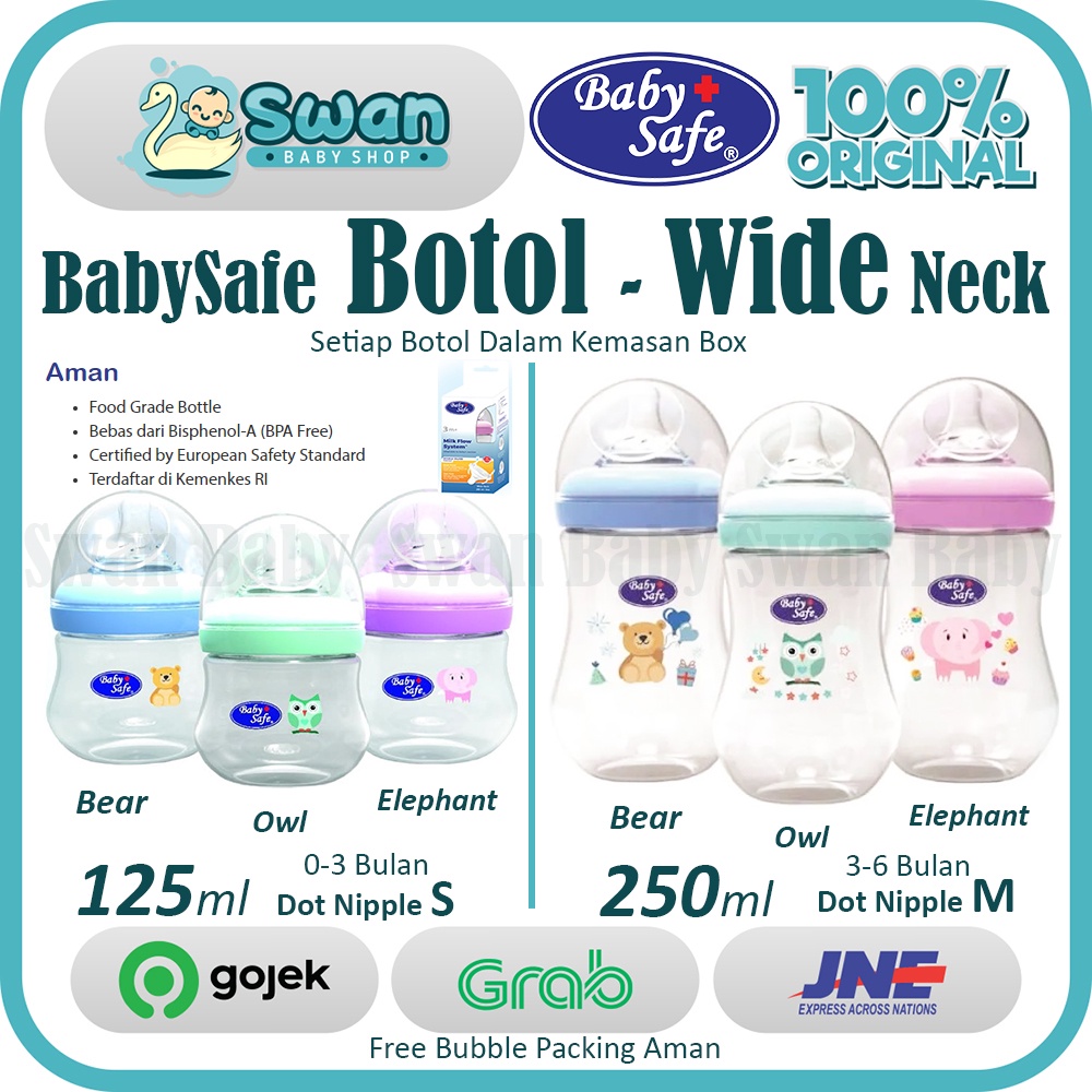 Baby Safe Milk Flow System Wide Neck ( 150ml dan 250ml )