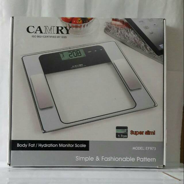 TIMBANGAN CAMRY EF 973 BODY FAT HYDRATION MONITOR SCALE