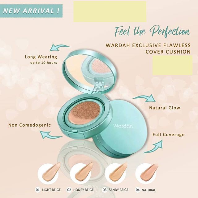 Wardah Exclusive Flawless Cover Cushion - 15gr