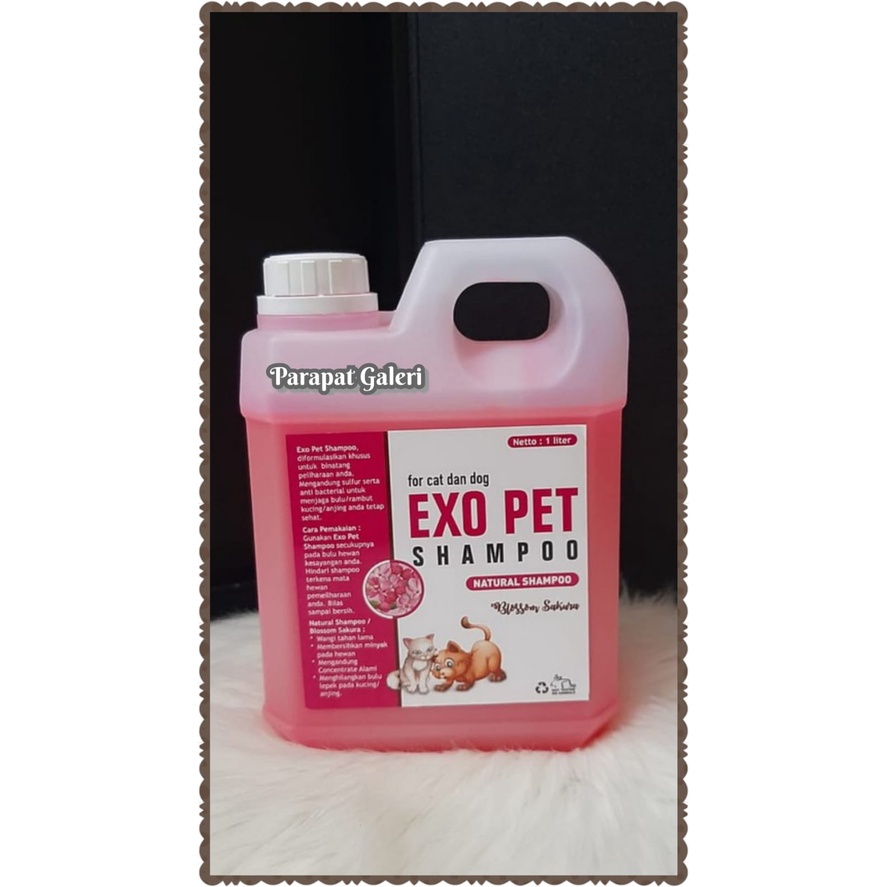 Shampo Kucing - Shampo Anjing Exo Pet Shampo 1 Liter / Shampo Hewan Premium