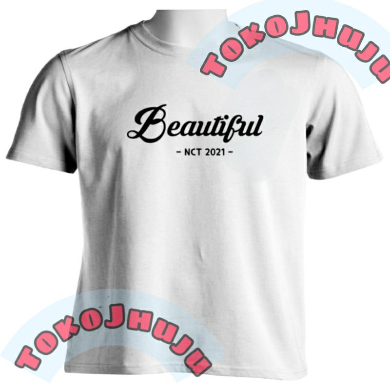 Baju Kaos NCT 2021 MV Beautiful  sablon putih depan