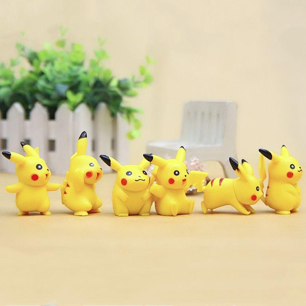 [Elegan] Pikachu Figure Hadiah Ulang Tahun Untuk Anak Mainan Mini Anime 4cm Pokemon