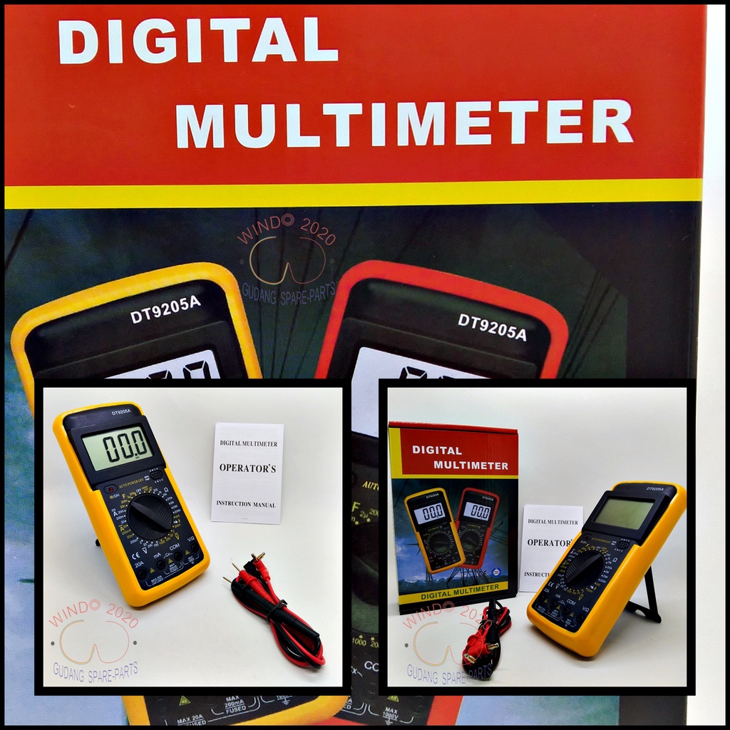 AVO METER | MULTI TESTER DIGITAL DT9205A | AVO METER DIGITAL DT9205A | DIGITAL AVO METER DT9205A