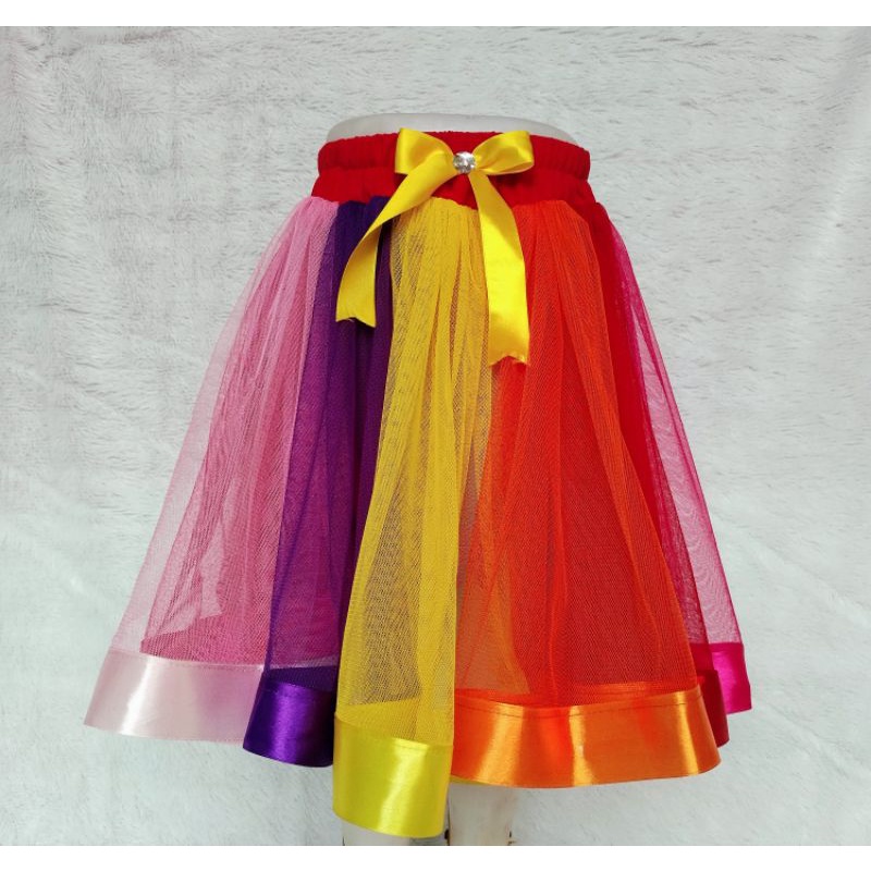 Rok Tutu Pelangi Murah | Rok Tutu Anak | Rok Rainbow | Rok Pelangi | Rok Tutu Megar Mewah | Rok Tutu