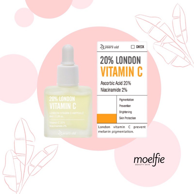 [FULL SIZE] 23 YEARS OLD - 20% LONDON VITAMIN C SERUM 8ml / 23years old