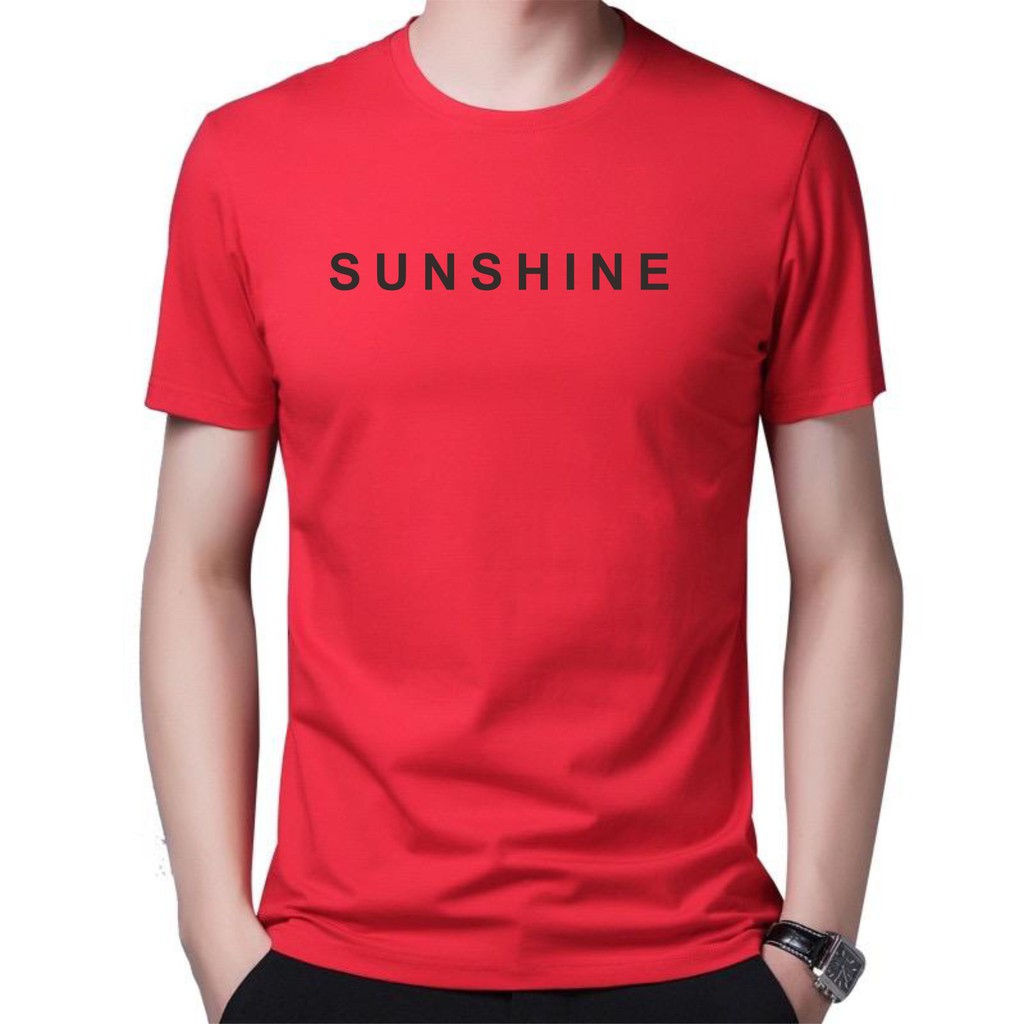 BS//TERLARIS//BAJU KAOS  SUNSHINE  TANGAN PENDEK PRIA DAN WANITA//GOOD QUALITY