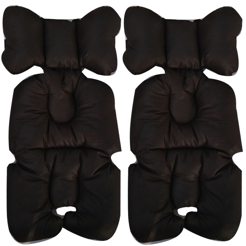 BLACK POLOS KATUN JEPANG Alas STROLLER Pad - Alas Akachan kereta dorong seatpad bayi empuk spad jp halus nyaman