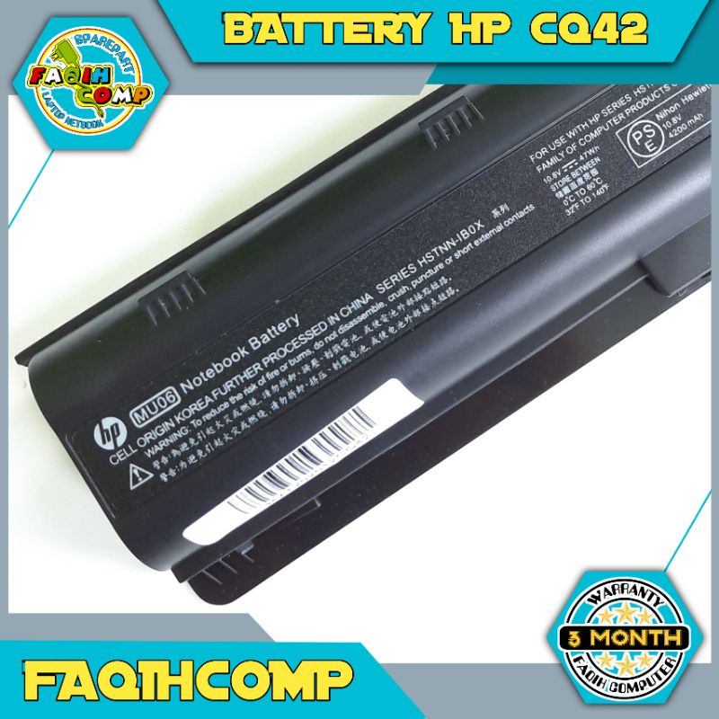 Battery baterai batre Laptop HP COMPAQ presario CQ42 CQ43 CQ32 CQ52 HP 1000 (MU06)