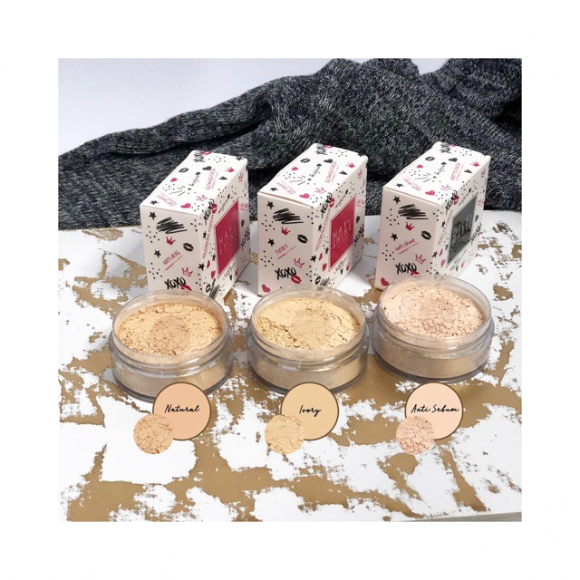 Ms glow Loose powder original MS glow bedak tabur ms glow