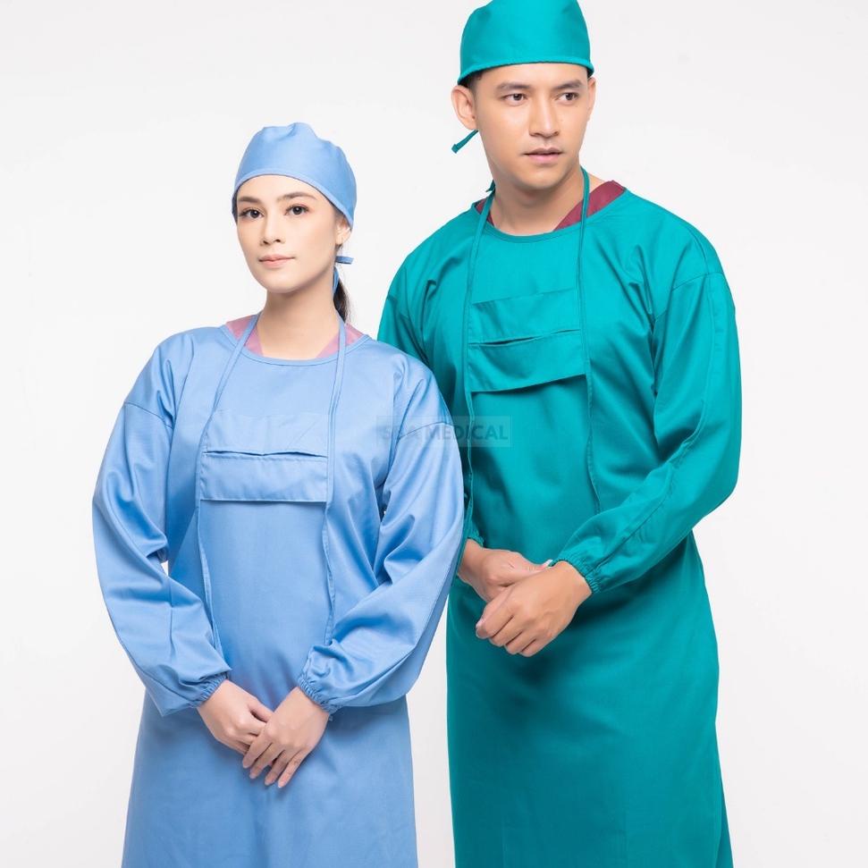 Baru Surgical Gown - Surgical Gown American Drill - APD Gown - Gown Medis 