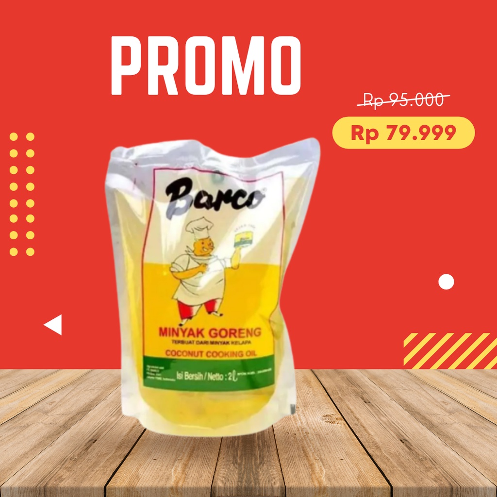 

Minyak Goreng Kelapa Barco 2 Liter Pouch Praktis Hemat Termurah
